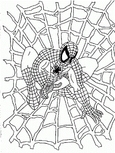 Coloring Pages Of Spiderman - Kids Colouring Pages