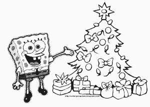 Spongebob Squarepants Christmas Coloring Pages Images & Pictures
