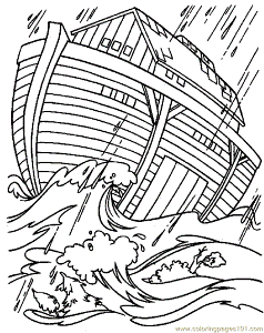 Coloring Pages Bible Noahs Ark Coloring Pages 7 Com (Holidays