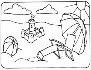 Coloring Pages Of The Beach 168 | Free Printable Coloring Pages