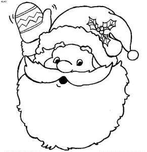 christmas clip art coloring book pages