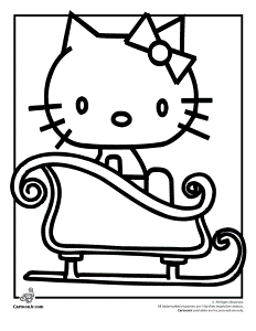 Free Printable Hello Kitty Coloring Pages For Kids : Hello Kitty
