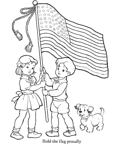 veterans day coloring pages hold the flag proudly page