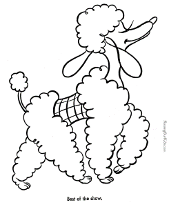 dog picture for kids to color | Coloring pages