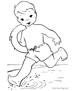 Summer Camp Coloring Pages To Print : Summer Camp Coloring Pages