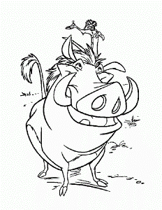 lion king 5 Colouring Pages (page 2)