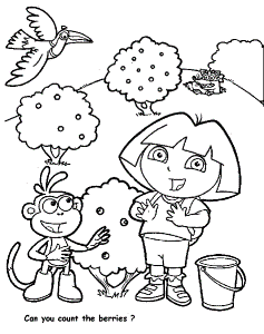 Mermaid Dora Coloring Pages 200 | Free Printable Coloring Pages