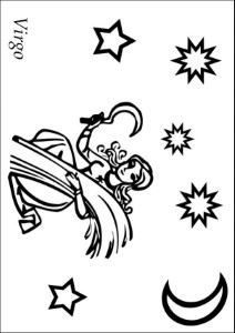 SIGNS of the ZODIAC coloring pages - Virgo