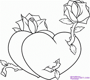 How to Draw Valentine Hearts, Step by Step, Valentines, Seasonal
