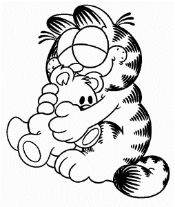 Garfield Coloring Sheets - HD Printable Coloring Pages