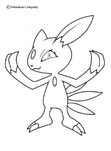 ICE POKEMON coloring pages - Sneasel