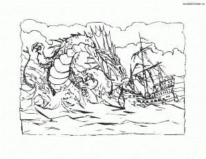 Dragons coloring pages 193 / Dragons / Kids printables coloring pages