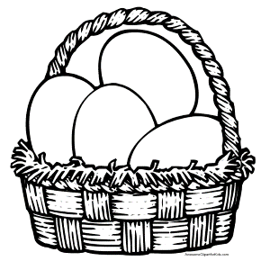 transmissionpress: Easter Eggs Basket Coloring Pages