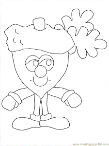 Coloring Pages Fruits and Vegetables (Cartoons > Fruits and