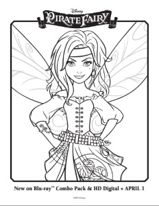 The Pirate Fairy Coloring Sheets | For the kids
