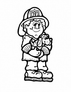 Fire Truck Coloring Page Kids