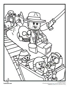 Lego Indiana Jones Coloring Page | Cartoon Jr.