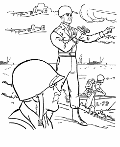 D-Day Coloring Pages
