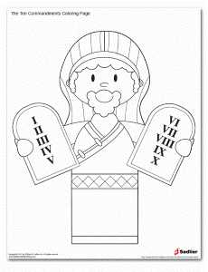 ten commandments Colouring Pages (page 2)