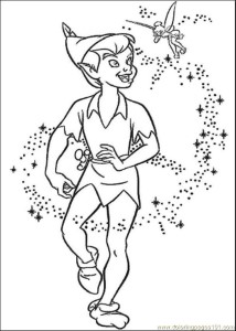 Coloring Pages Peter Pan N (Cartoons > Tinkerbell) - free