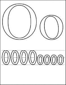 Free Letter O Coloring Pages