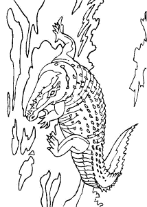 crocodile Colouring Pages (page 2)
