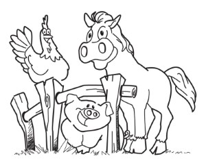 Farm Animal Coloring Pages To Print Out