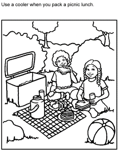 Food Coloring Pages For Kids | Printable Coloring Pages