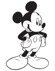 mickey mouse, balloons Colouring Pages (page 2)