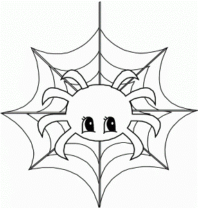 Printable Cute Animal Spider Coloring Page - Animals Coloring