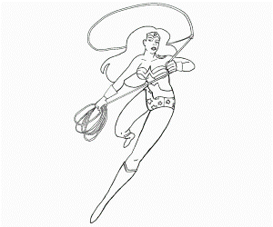 1 Wonder Woman Coloring Page