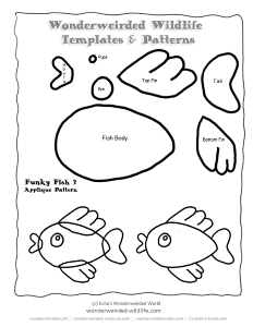 Free Fish Sewing Patterns, Fish Applique & Stuffed Animal Patterns