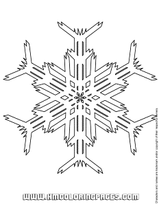 Snowflake Cutout Coloring Page | Free Printable Coloring Pages