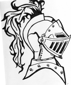 knight coloring page or template. | Medieval Times