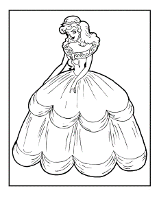 Cinderella Printable Coloring Pages