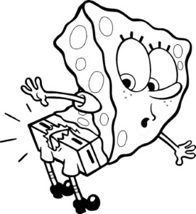 Spongebob Being Fool Coloring Page - Nickelodeon Coloring Pages on