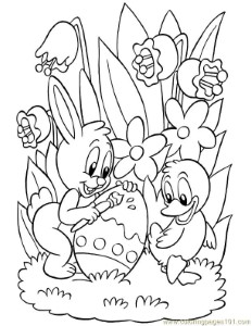 Coloring Pages Easter (1) (Entertainment > Holidays) - free