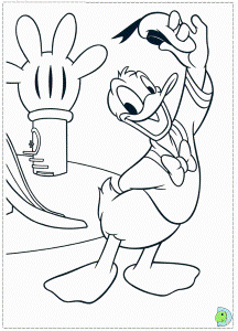 Donald Duck Disney World Coloring Pages | HelloColoring.com