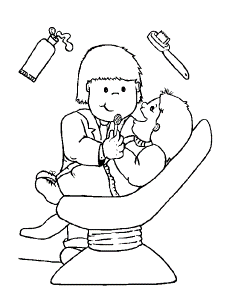 Dental Coloring Books - Doctor Day Coloring Pages : Coloring Pages