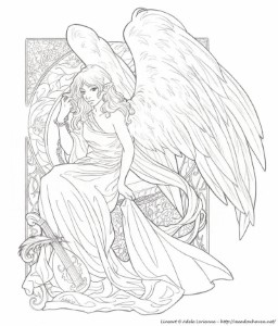 Angel Wings - Coloring Pages for Kids and for Adults