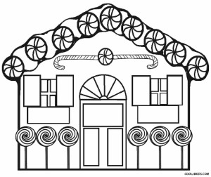 Gingerbread House Colouring Pages - Coloring Pages for Kids and ...