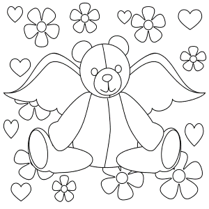 teddy bear coloring pages free printable - Free Coloring Pages for ...