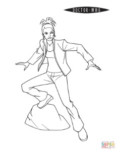 Martha Jones from Doctor Who coloring page | Free Printable ...