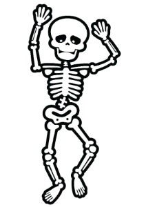 free printable halloween skeleton coloring pages ...