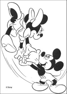 Mickey Mouse coloring pages - Mickey Mouse and his friends