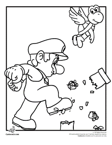 Mario Coloring Pages Cartoon Jr | Titan Gamerz