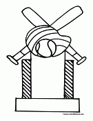 Softball - Coloring Pages for Kids and for Adults