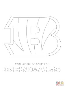 Cincinnati Bengals Logo coloring page | Free Printable Coloring Pages
