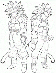 Dragon Ball Gt Goku Coloring Pages - High Quality Coloring Pages