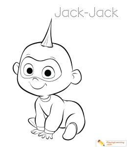 The Incredibles Jack Jack Coloring Page 14 | Free The Incredibles Jack Jack  Coloring Page
